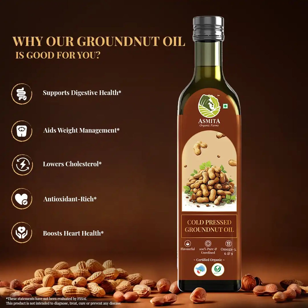 Organic Cold Pressed Groundnut Oil - EarthBased 