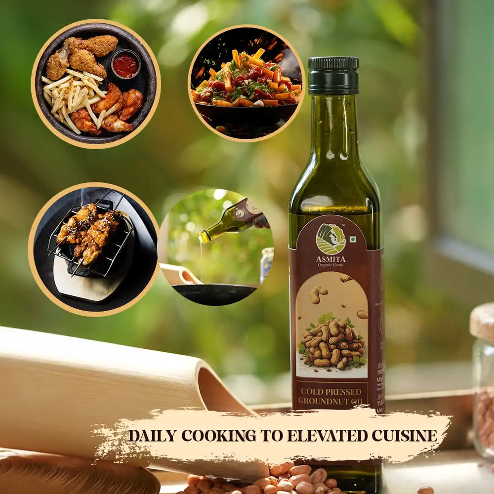 Organic Cold Pressed Groundnut Oil - EarthBased 