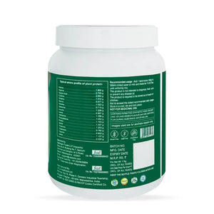 Vegan Protein Powder- 26g Pea & Brown rice Isolate, Complete Amino Acid profile, 4.82 BCAA, Monk Fruit Extract, Multivitamins and Minerals for everyday fitness & immunity, No added sugar, (Lychee, 1Kg) | Veplants . - EarthBased 