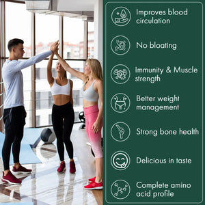 Vegan Protein Powder- 26g Pea & Brown rice Isolate, Complete Amino Acid profile, 4.82 BCAA, Monk Fruit Extract, Multivitamins and Minerals for everyday fitness & immunity, No added sugar, (Vanilla, 1Kg) | Veplants - EarthBased 