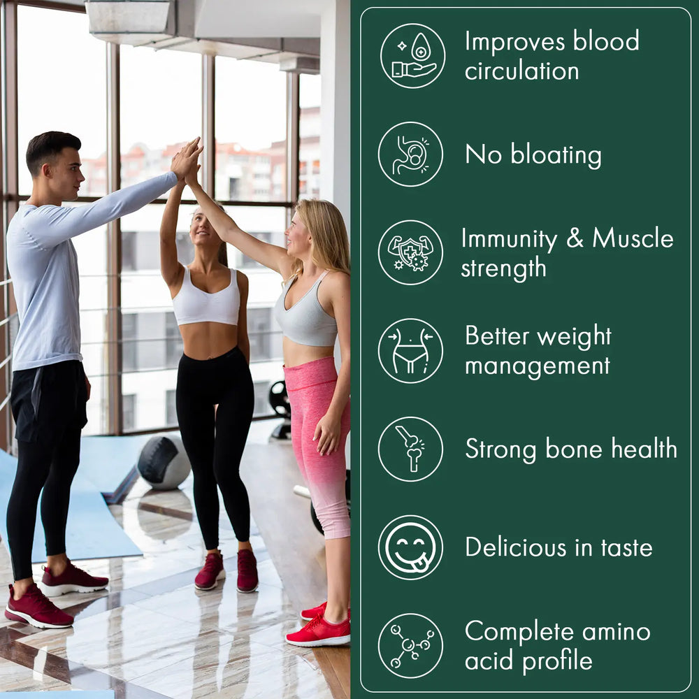 Vegan Protein Powder- 26g Pea & Brown rice Isolate, Complete Amino Acid profile, 4.82 BCAA, Monk Fruit Extract, Multivitamins and Minerals for everyday fitness & immunity, No added sugar, (Vanilla, 1Kg) | Veplants - EarthBased 