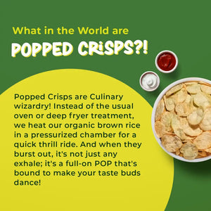 Brown rice Crips, Cream & Onion - 20g | Pack of 5 - EarthBased 