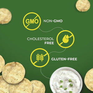 Brown rice Crips, Cream & Onion - 20g | Pack of 5 - EarthBased 