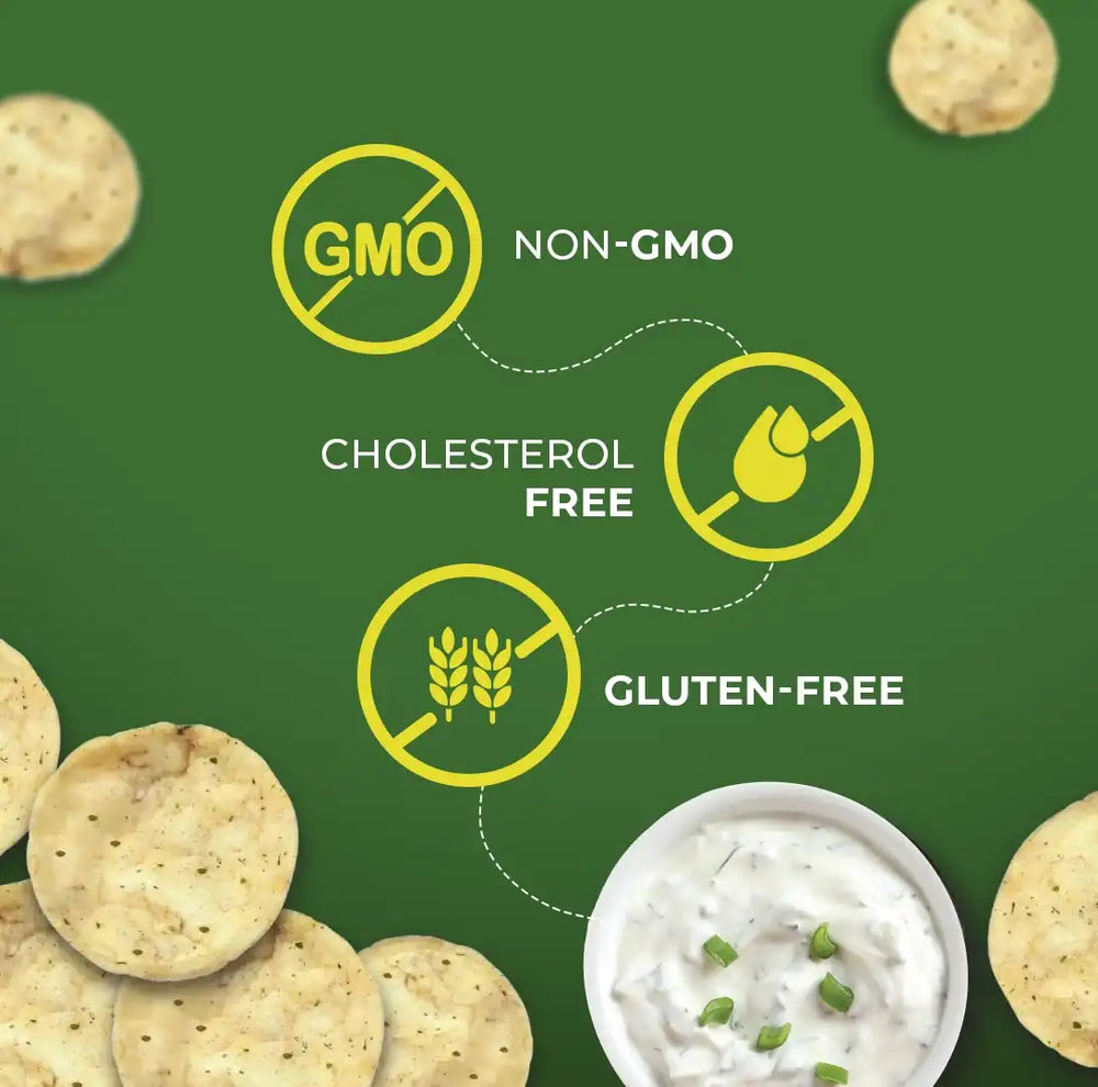 Brown rice Crips, Cream & Onion - 20g | Pack of 5 - EarthBased 