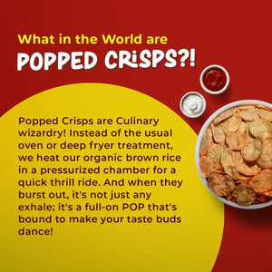 Brown rice Crips, Indian Spicy Hot | Asmita Organic Farms - EarthBased 