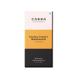 CARRA Country Crunch & Butterscotch in Plant Based Milk Chocolate 50G - EarthBased 