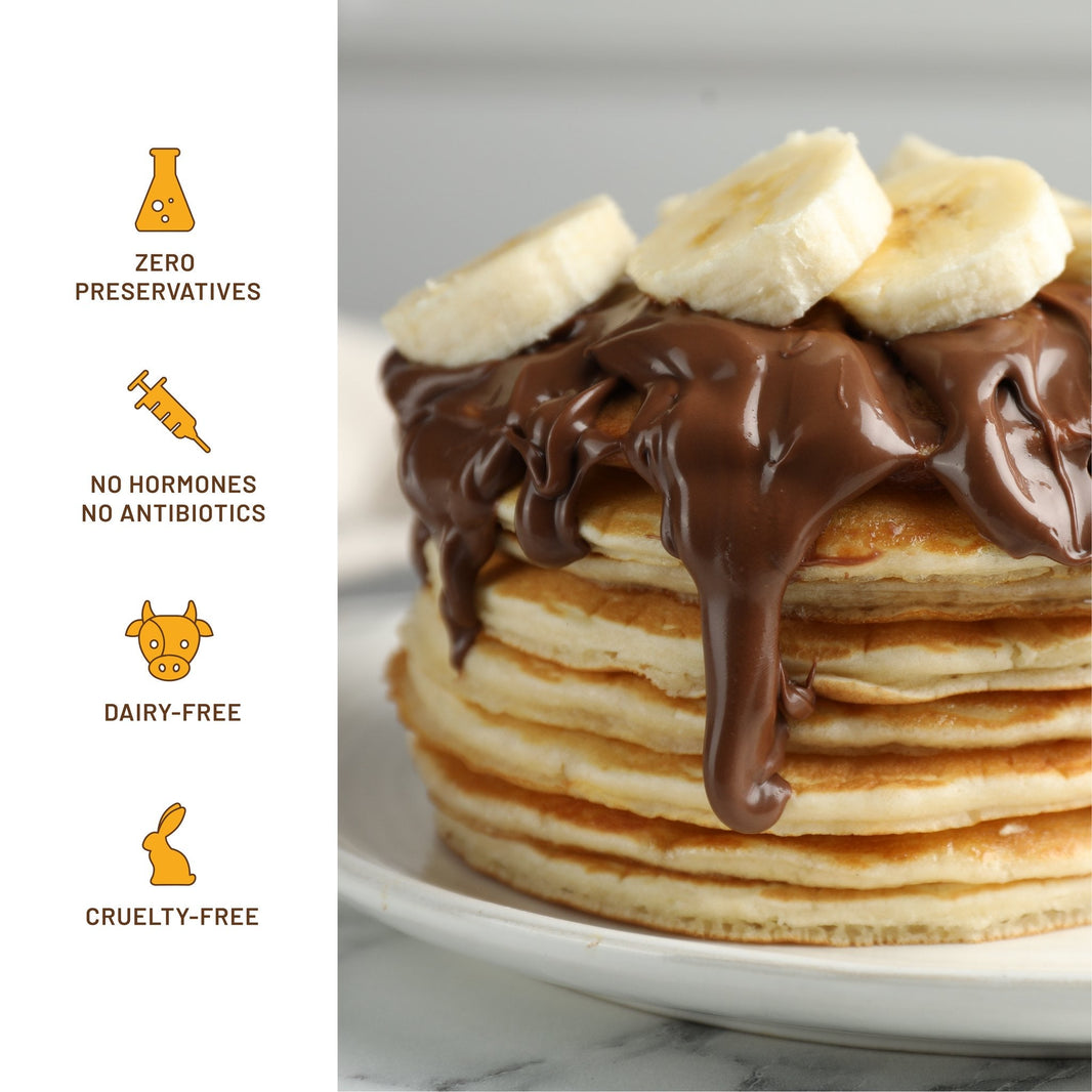 Pancakes with Soft Spot chocolate spread