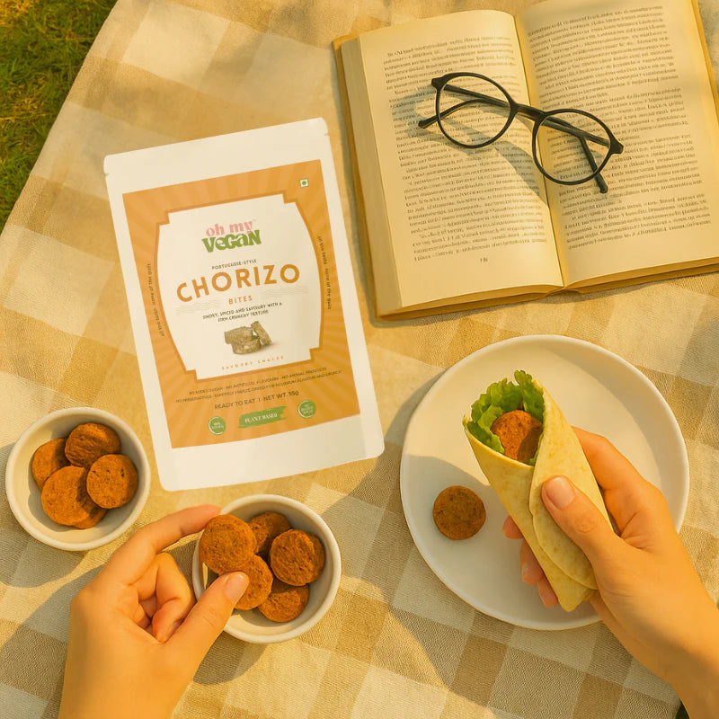 Oh My Vegan | Chorizo Style Bites – Portuguese Spice Blend - EarthBased 