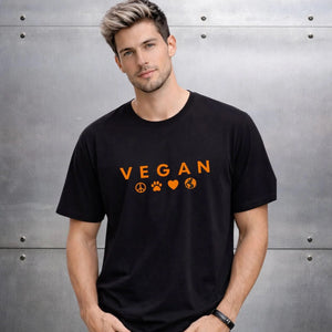 Why Love Pets But Eat Animals Unisex Cotton T-Shirt | Go Sustainable Choose Compassion — Earthbased, view 2