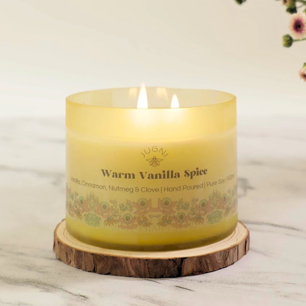 Warm Vanilla Spice Aroma Candle