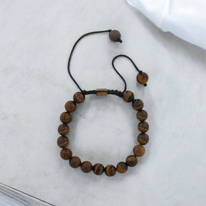 Real Tiger Eye Healing Bracelet For Courage, Creativity & Chakra Healing - EarthBased 