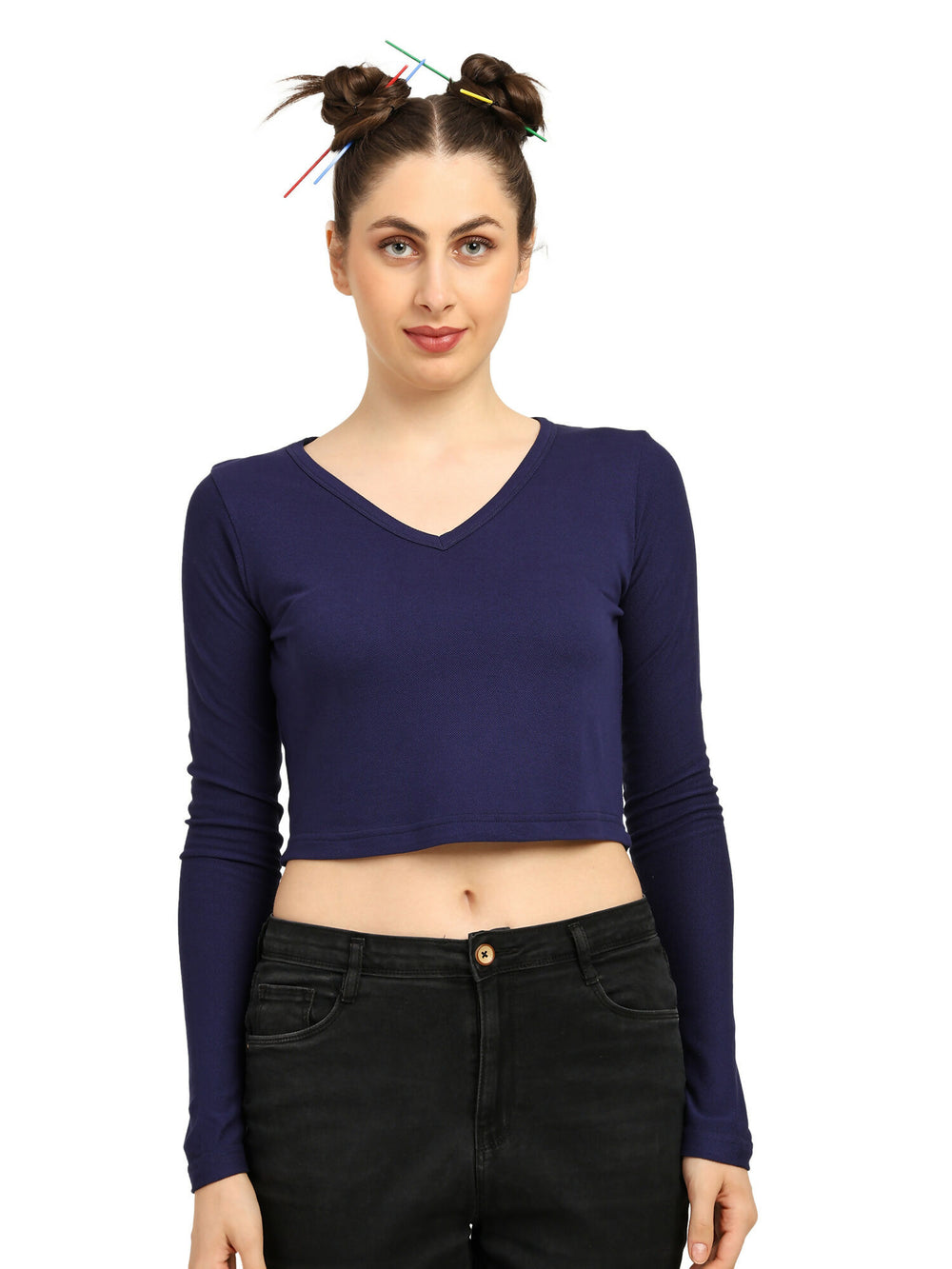 Bamboo Crop Top with Bell Sleeves | Trendy Gen Z Fashion | Eco-Friendly - EarthBased 