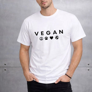 Why Love Pets But Eat Animals Unisex Cotton T-Shirt | Go Sustainable Choose Compassion — Earthbased, view 4