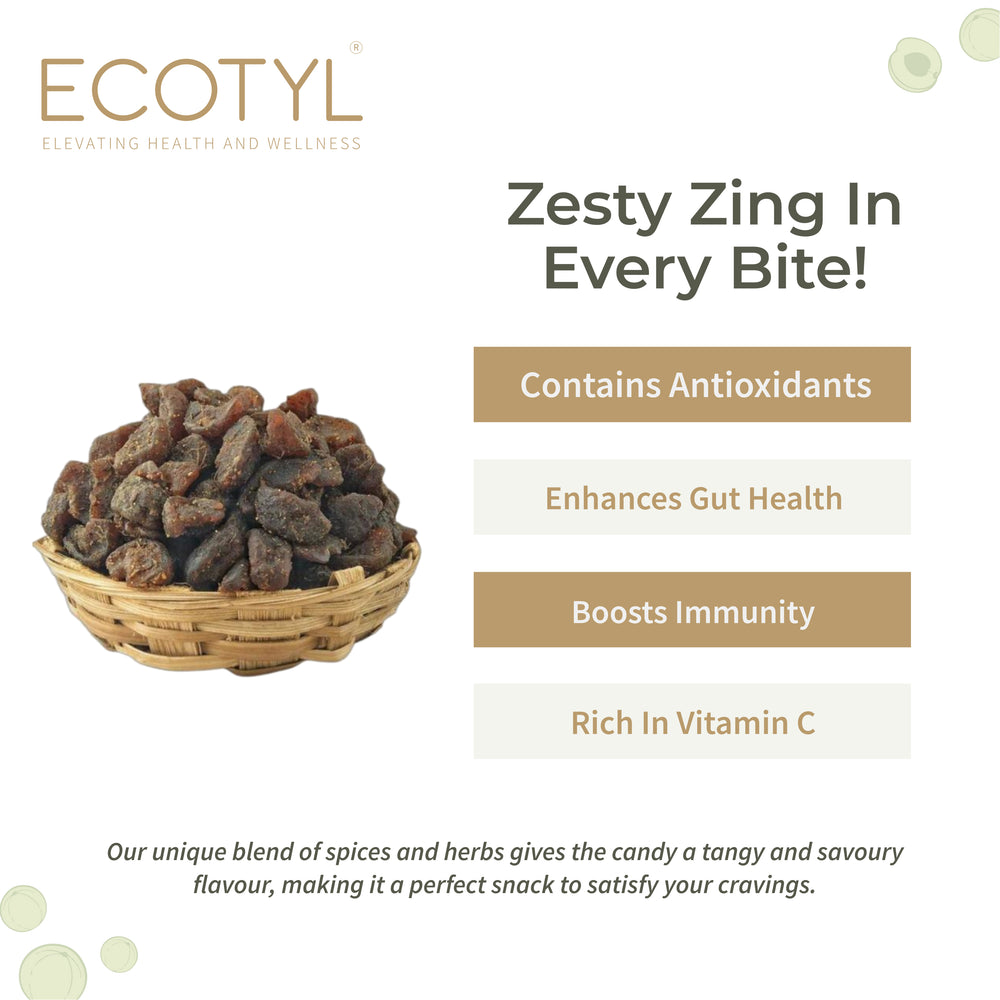 Ecotyl Amla Candy benefits: contains antioxidants, enhances gut health, boosts immunity, rich in vitamin C
