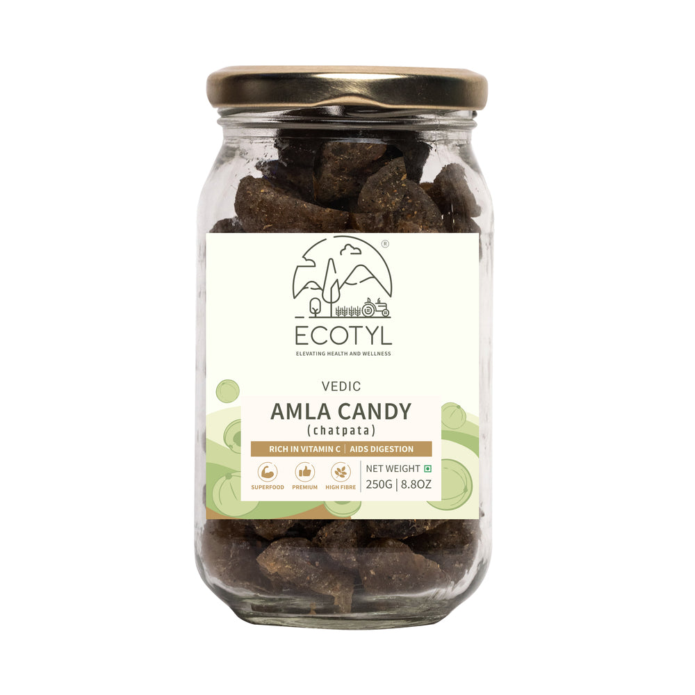 Ecotyl Amla Candy Chatpata jar front label