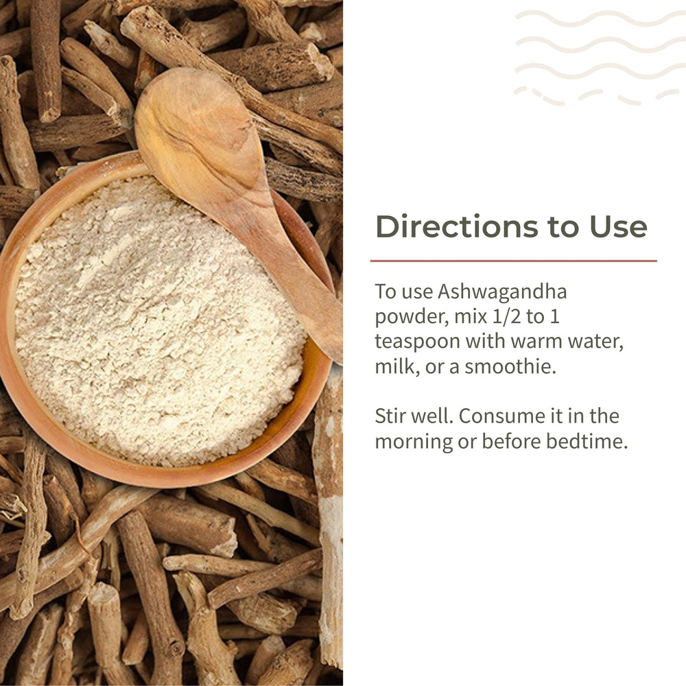 How to use Ecotyl Ashwagandha Root Powder with milk or water