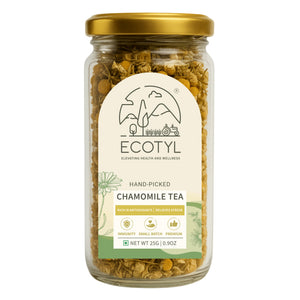 Ecotyl Chamomile Tea 25g jar front label