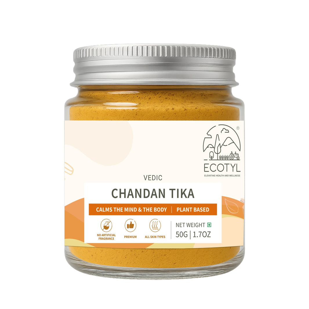 Ecotyl Chandan Teeka 50g jar front label