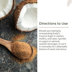 How to use Ecotyl Coconut Sugar in baking, beverages and desserts