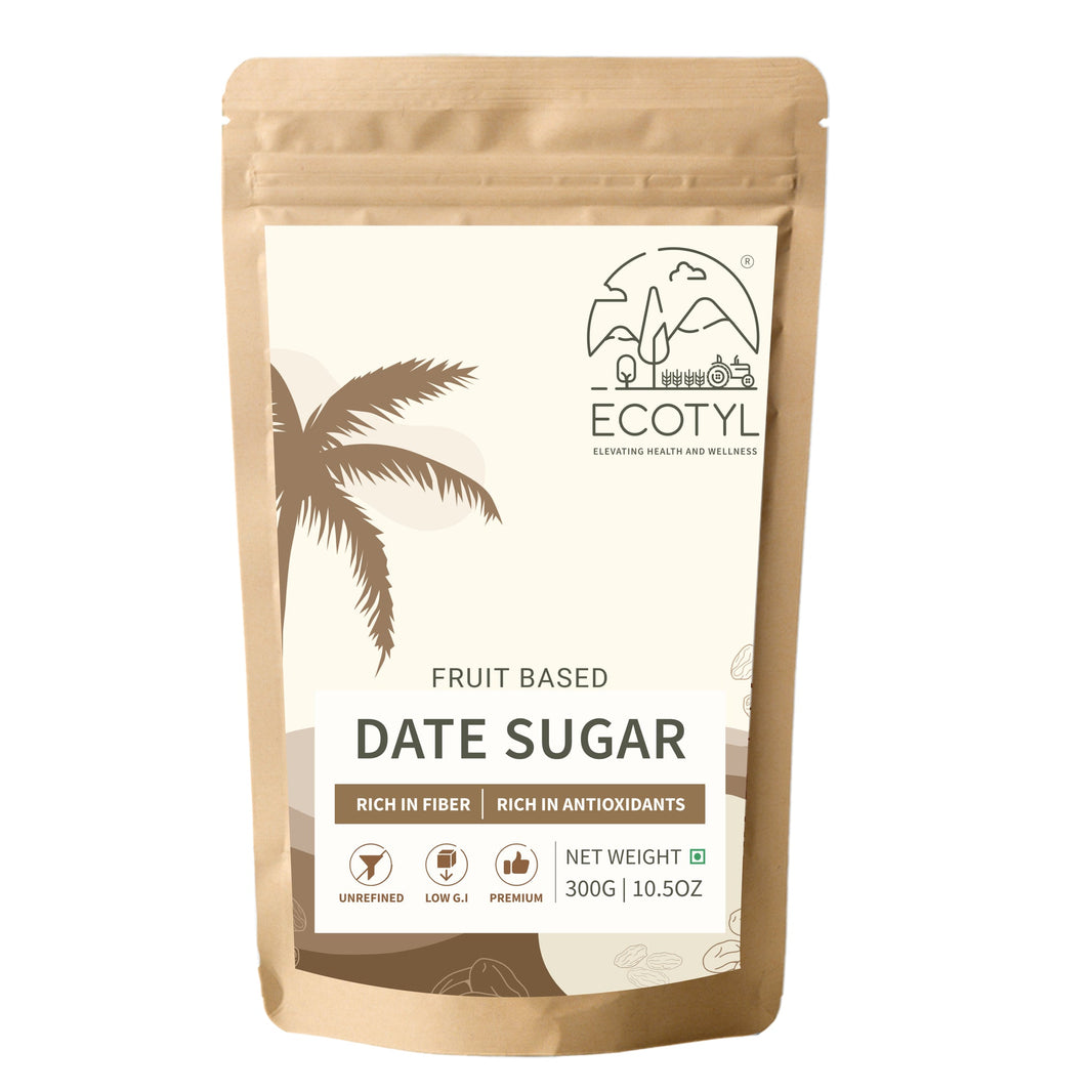 Ecotyl Date Sugar 300g pouch front label