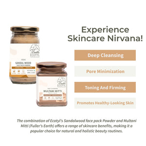 Ecotyl face pack combo benefits: deep cleansing, pore minimisation, toning and firming