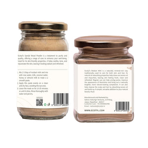 Ecotyl face pack combo pack details and FSSAI information