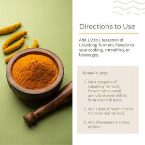 How to use Ecotyl Lakadong Turmeric Powder in cooking and smoothies