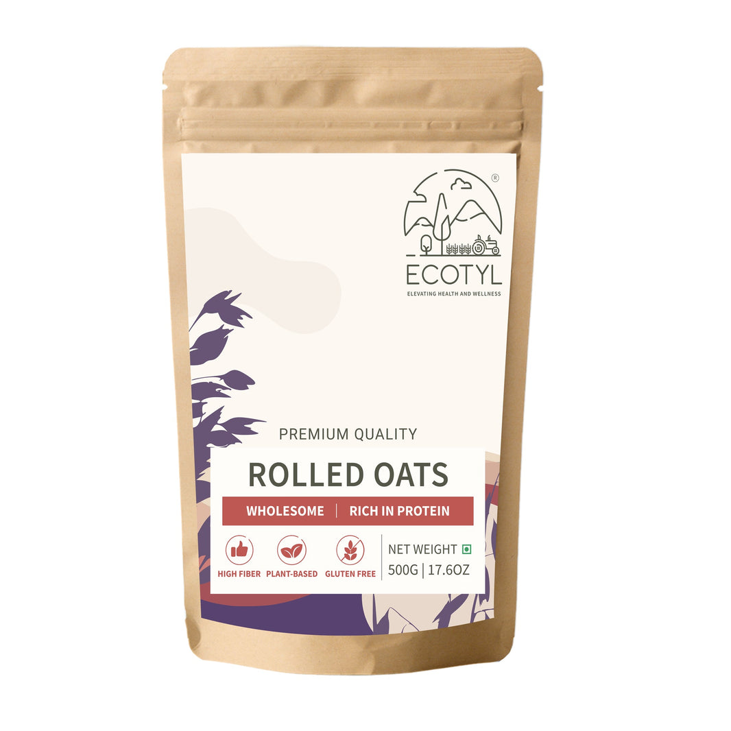 Ecotyl Organic Rolled Oats pouch front label