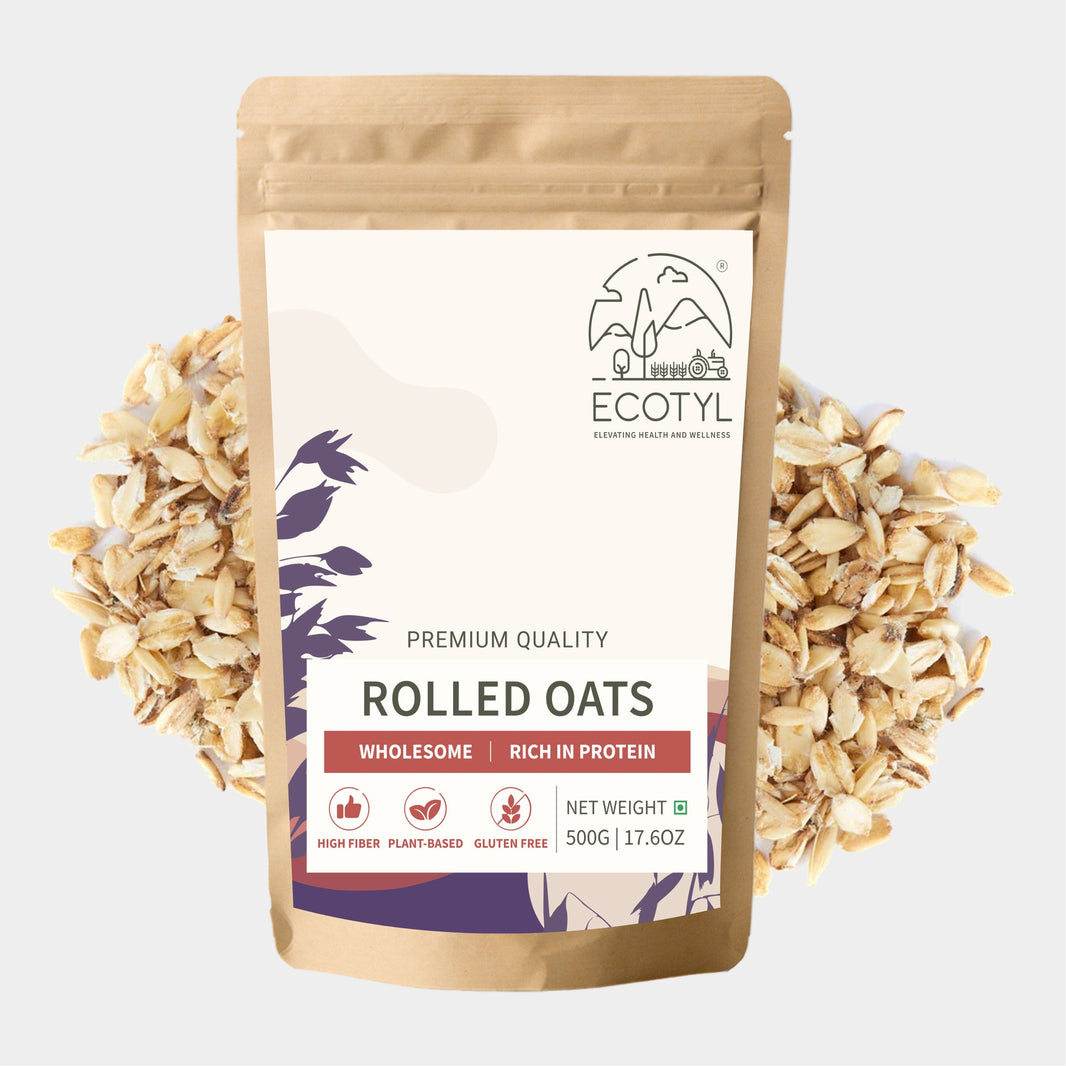 Ecotyl Organic Rolled Oats pouch with oats
