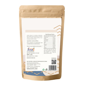 Ecotyl Organic White Quinoa back label with ingredients and FSSAI details