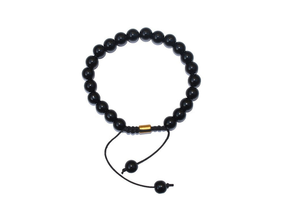 Natural Certified Onyx Bracelet For Protection, Health and Balance - EarthBased 