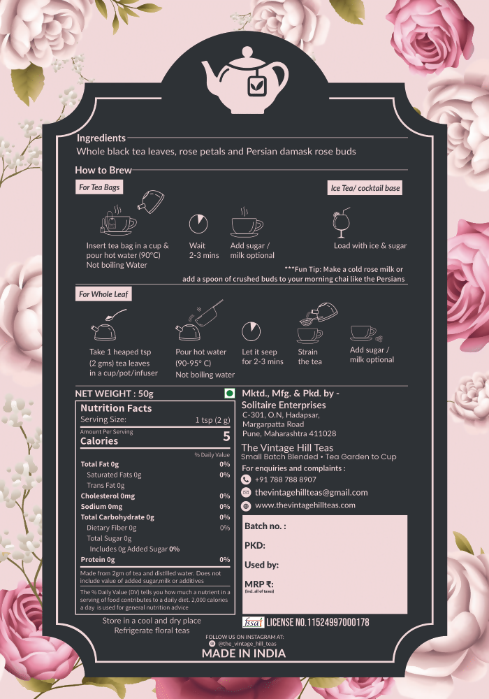 Enchanted Persian Rose Caffine-free - EarthBased 