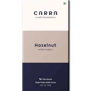 CARRA Hazelnut in Plant Based Milk Chocolate 50G - EarthBased 