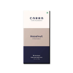 CARRA Hazelnut in Plant Based Milk Chocolate 50G - EarthBased 