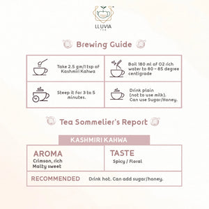 Kashmiri Kahwa Tea | Lluvia Tea - EarthBased 
