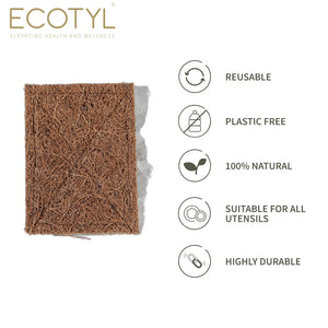 Ecotyl | Coconut Scrub Pad - Set of 5 - EarthBased 