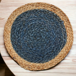 Jute Placemats set of 2 (blue) - EarthBased 