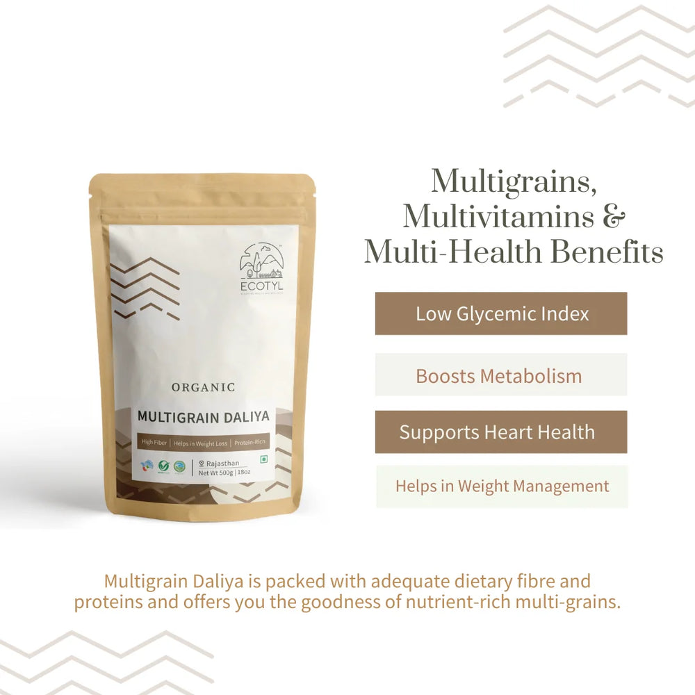 Ecotyl Organic Multigrain Daliya - EarthBased 