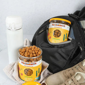 PROMUNCH Roasted SOYA Snack | Vegan |Gluten-Free | Pack of 2 Flavour: Noodle Masala 150 g Each - EarthBased 