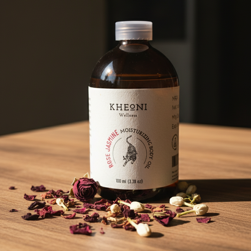 Rose Jasmine Moisturizing Body Oil - EarthBased 