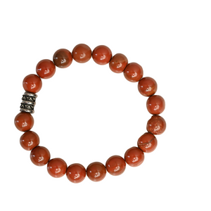 Original Red Jasper Bracelet For Balance, Endurance and Emotional Wellbeing - EarthBased 