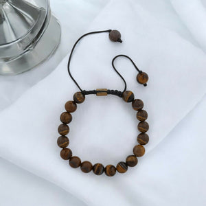 Real Tiger Eye Healing Bracelet For Courage, Creativity & Chakra Healing - EarthBased 