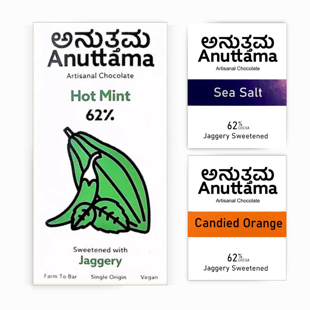 Dark Chocolate | Hot Mint + Sea Salt + Candied Orange | Combo - EarthBased 