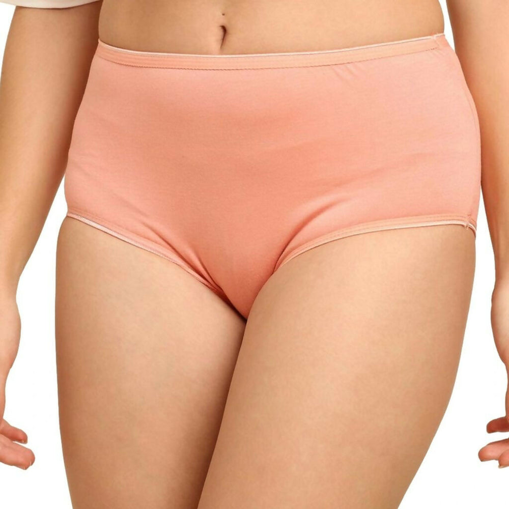Bamboo Fabric Women's Hipster Panty | Peach and Black | Set of 2 - EarthBased 