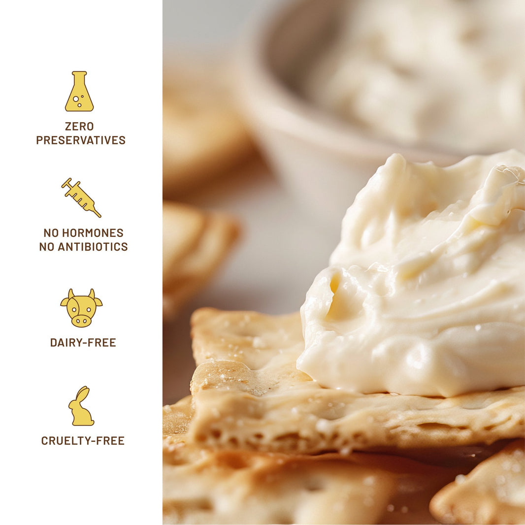 Soft Spot smoked cheese spread served with crackers