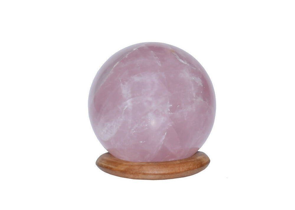 Original Rose Quartz Healing Ball For Love, Compassion, Emotions & Relationships - EarthBased 