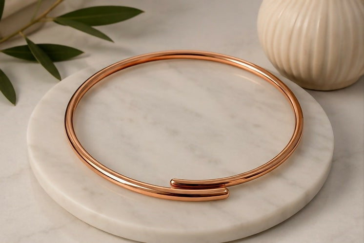 Elegant Pure Copper Necklace for Women | Handmade Ayurvedic Copper Jewelry