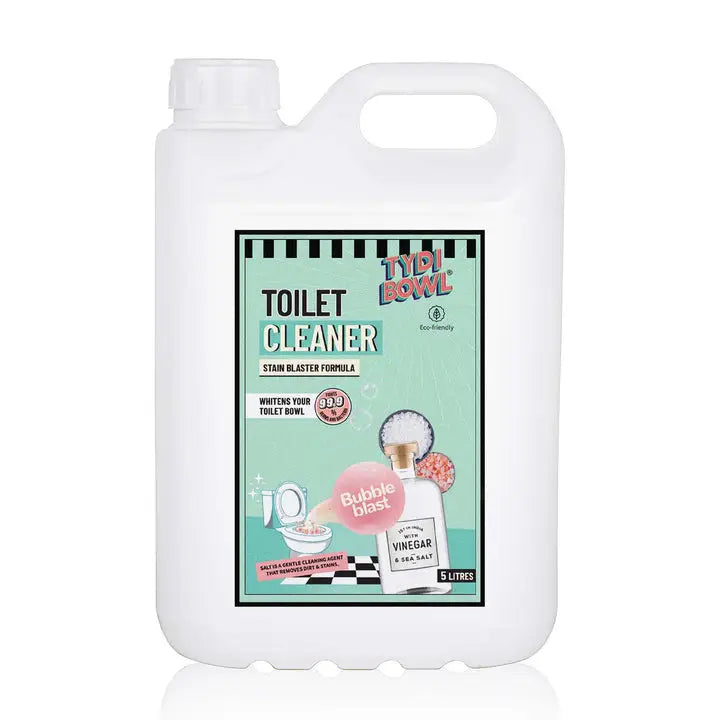 TYDIBOWL® TOILET CLEANER, VINEGAR POWERED, HARD WATER STAIN BLASTER, BUBBLE BLAST - EarthBased 