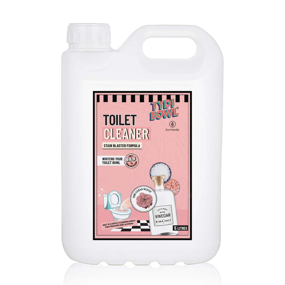 TYDIBOWL® TOILET CLEANER, VINEGAR POWERED, HARD WATER STAIN BLASTER, CLEAN SCENT ( 5L ) - EarthBased 