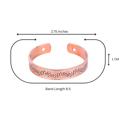 Pure Copper Magnetic Therapy Band - kada for Arthritis Relief with Powerful Magnets